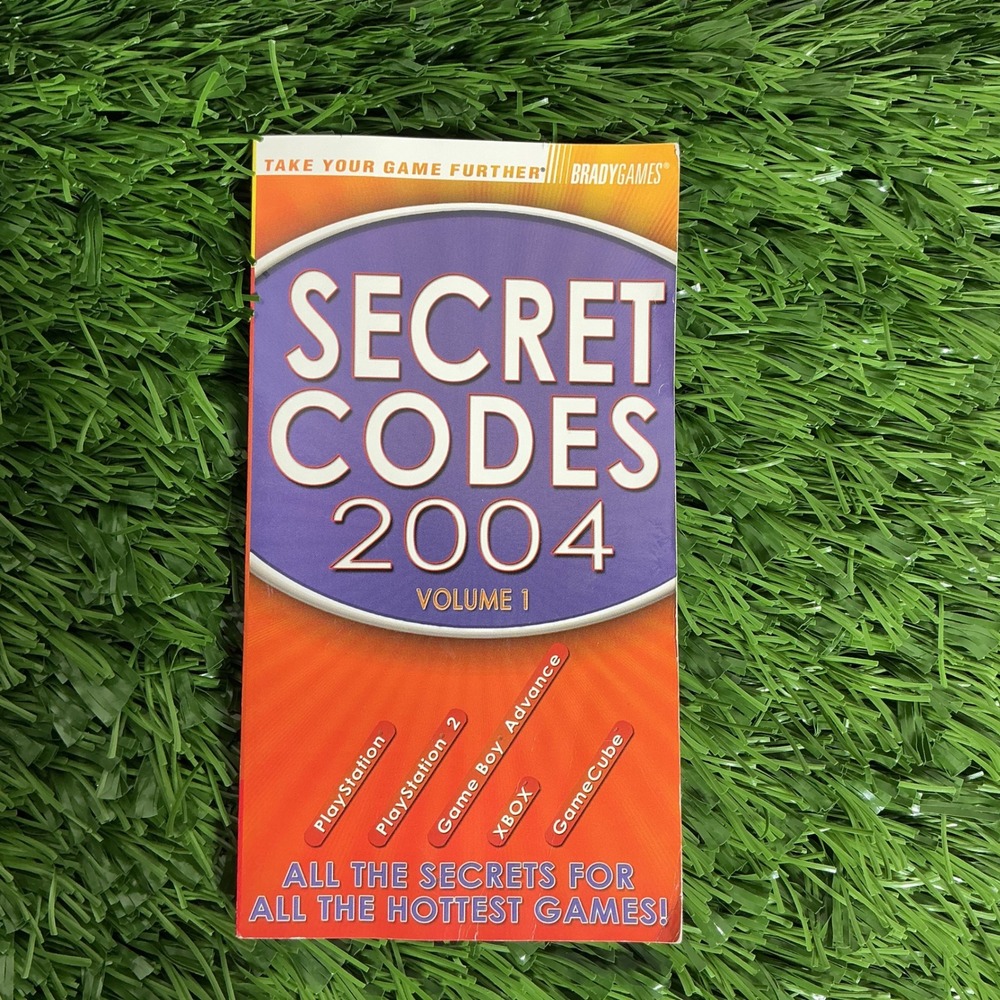 BradyGames Secret Codes 2004 Volume 1 PS2 Xbox GameCube GBA Retro Cheat Book
